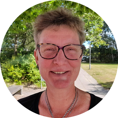 Portræt billede af Maj-Britt Christensen.